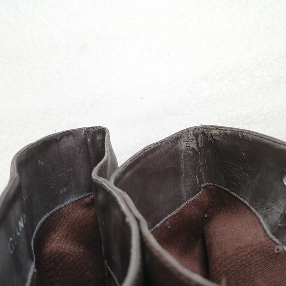 Gianni Bini Dark Brown Leather Knee High Stiletto Boots Women's 8 18¾" Shaft VG - Picture 14 of 15